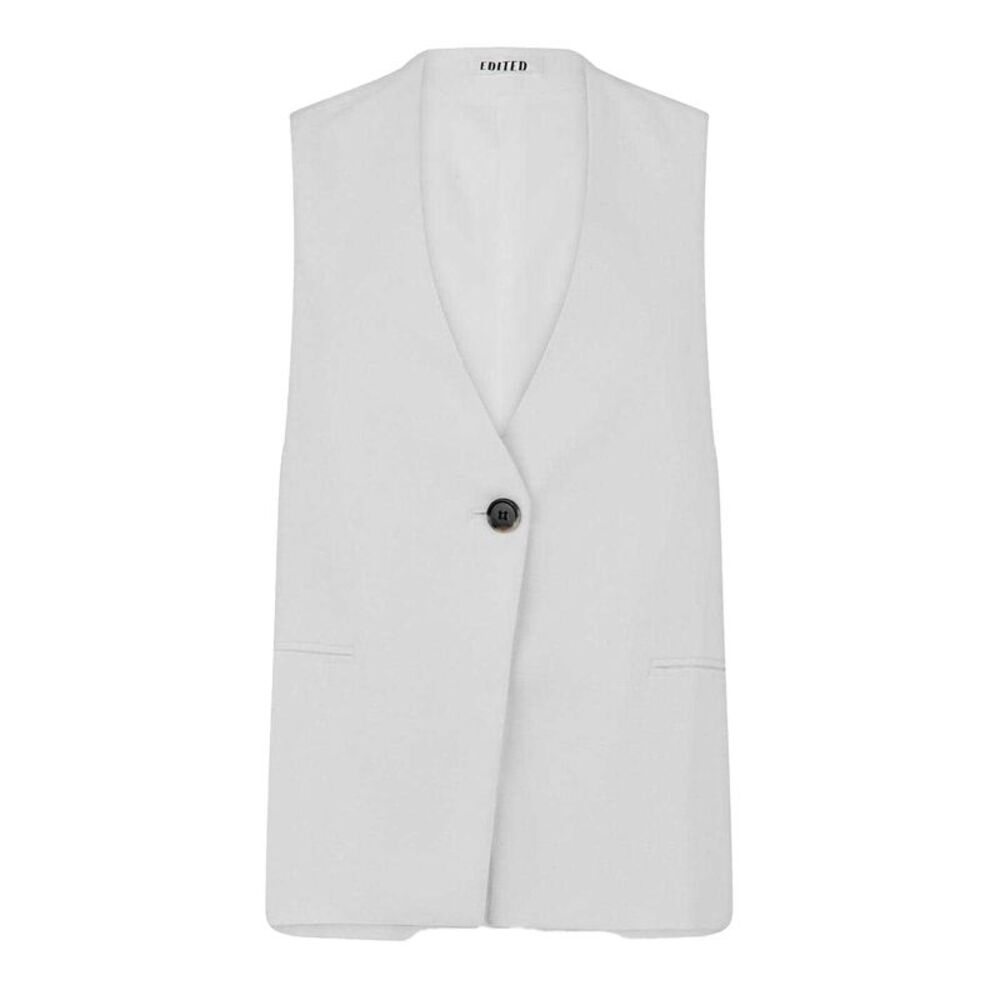 Edited Womens/Ladies Cotton Linen Vest / Optic White